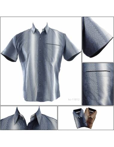 Kemeja Cowok Slim Fit Lengan Pendek John F Gee M-XL