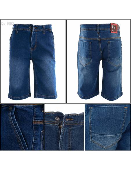 Celana Pendek Jeans Cowok Reguler Stretch X-3M 29-32