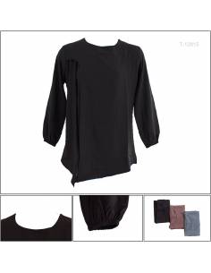 Atasan Blus Cewek Polos Lengan Panjang Jeff All Size