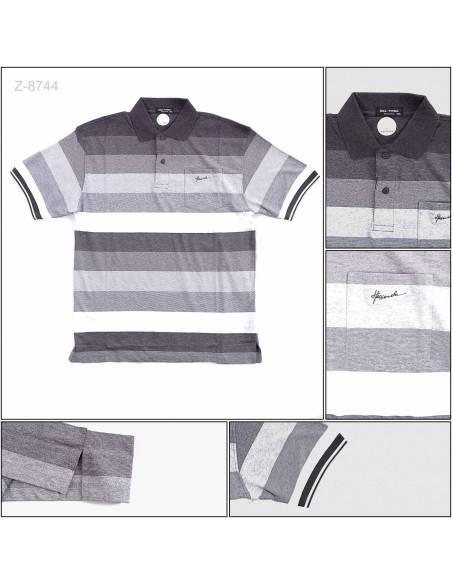 Kaos Kerah Cowok Lengan Pendek Hassenda 2XL-4XL