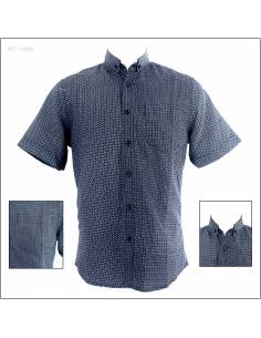 Kemeja Cowok Slim Fit Lengan Pendek Volup M-L