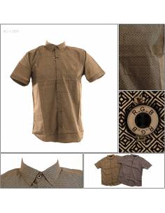 Kemeja Cowok Regular Lengan Pendek RGB M-XL