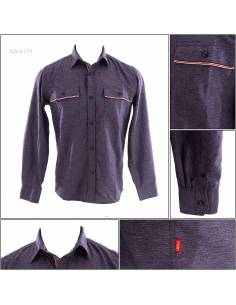 Kemeja Cowok Lengan Panjang Gabrielle S-XL