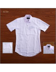 Kemeja Formal Cowok Slim Fit Lengan Pendek Van Jose M-2XL