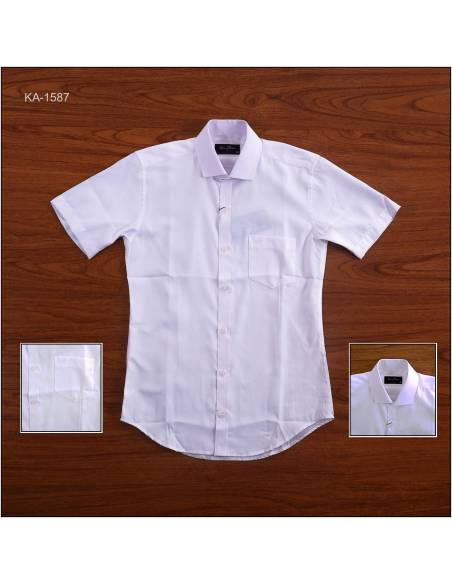 Kemeja Formal Cowok Slim Fit Lengan Pendek Van Jose M-2XL