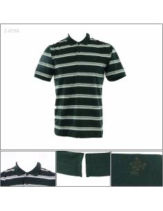 Kaos Kerah Cowok Salur Lengan Pendek Osella M-XL