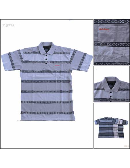 Kaos Kerah Cowok Lengan Pendek Just Amour XL-2XL