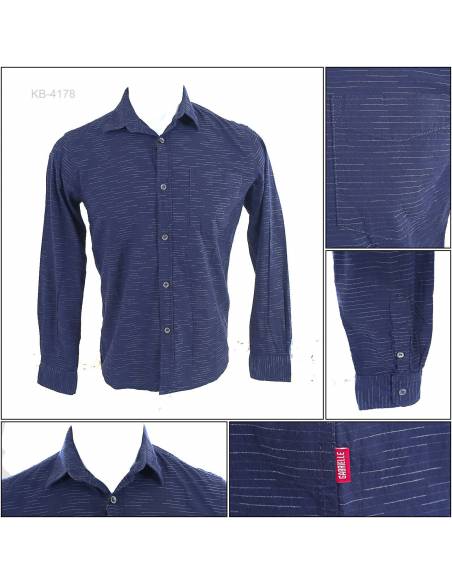 Kemeja Cowok Lengan Panjang Gabrielle S-XL