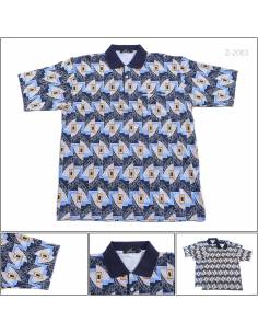 Kaos Kerah Cowok Motif Lengan Pendek What's Up 10-14