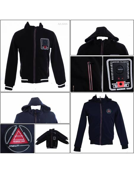 Jaket Jumper Bolak Balik Cowok Alpheus  L-XXL