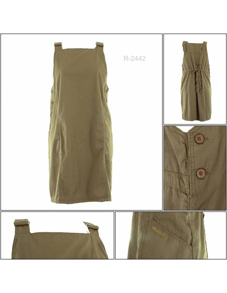 Overal Pendek Cewek Katun Mistiten L-2XL