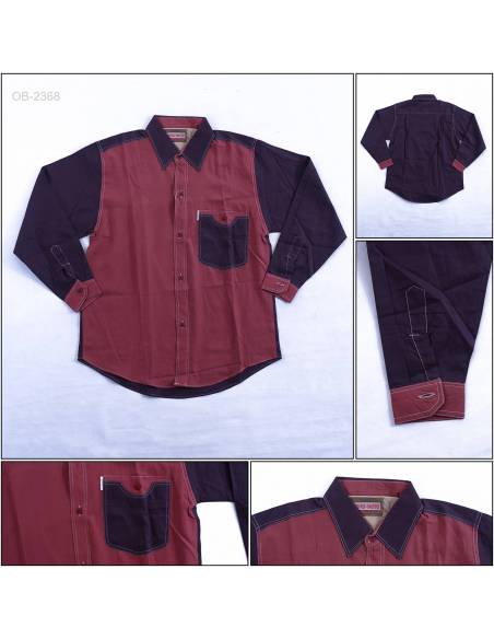 Obral Kemeja Cowok Reguler Lengan Panjang Yoko Moto