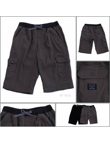 Celana Pendek Katun Anak Cowok Rib Kolor Corliss Kids 0-2