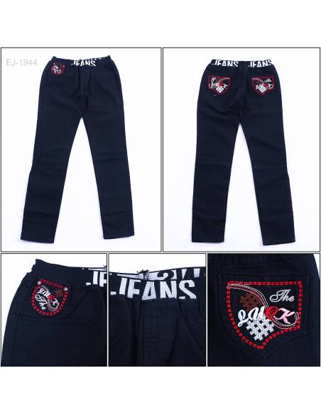 Celana Panjang Jeans Cewek Rib Kolor Sen Kwang 28-30