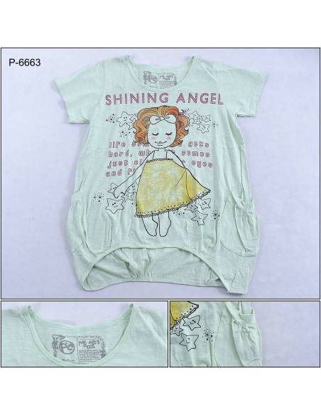 Kaos Oblong Cewek Lengan Pendek Pure Chics M