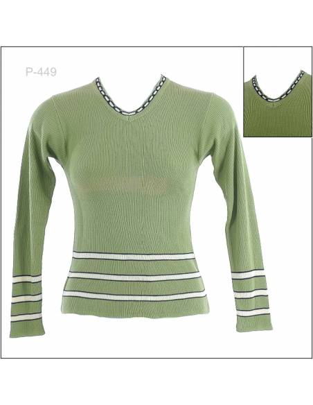 Kaos Rajut Cewek Lengan Panjang Tiara Sweater