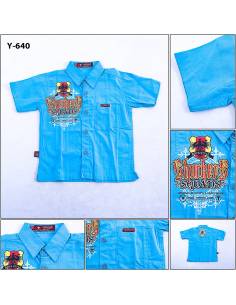 Kemeja Anak Cowok Lengan Pendek All Size