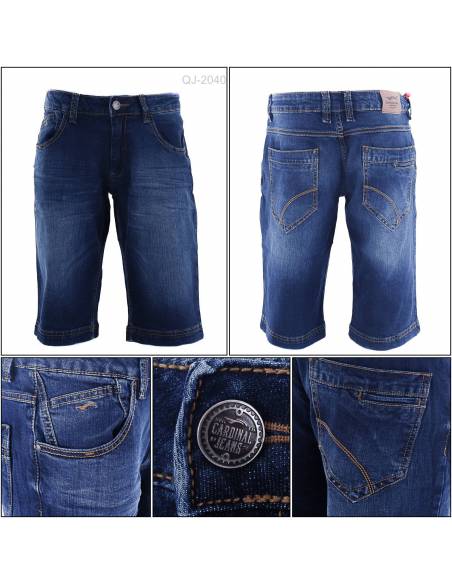 Celana Pendek Jeans Cowok Slim Fit Cardinal 33-38