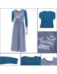Setelan Long Dress Cewek Artha Astuary All Size