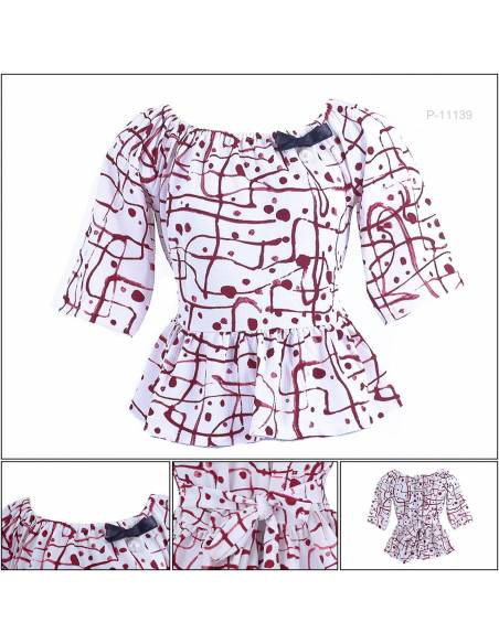 Atasan Kaos Cewek Lengan Pendek 3/4 Mizzle