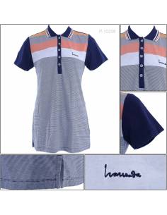 Kaos Kerah Cewek Lengan Pendek Hassenda L