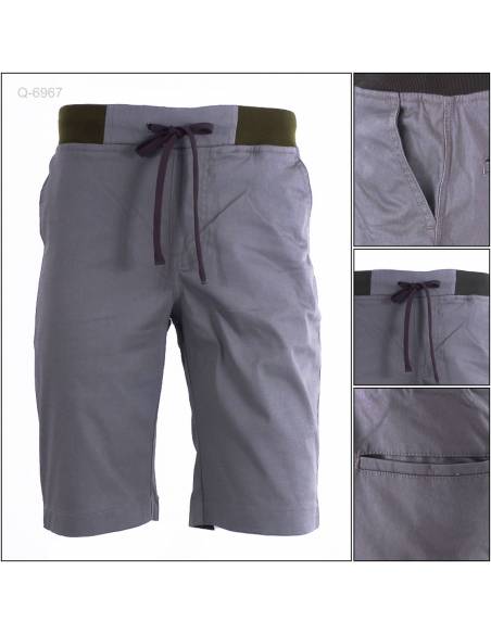 Celana Pendek Cowok Rib Kolor Rock Sky 3XL-6L