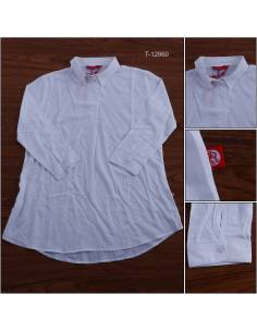 Atasan Blus Cewek Polos Lengan Panjang Red Up M-2XL