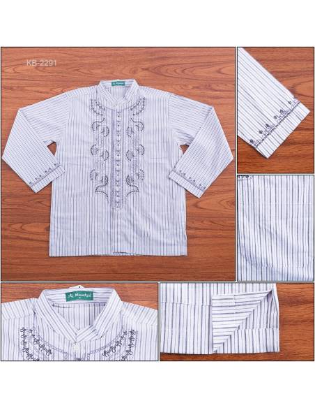 Kemeja Muslim Cowok Lengan Panjang Al-Mawahad M