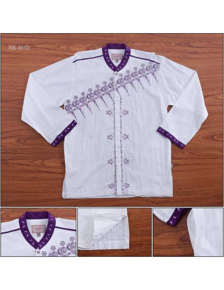 Kemeja Muslim Cowok Lengan Panjang Fatma XL
