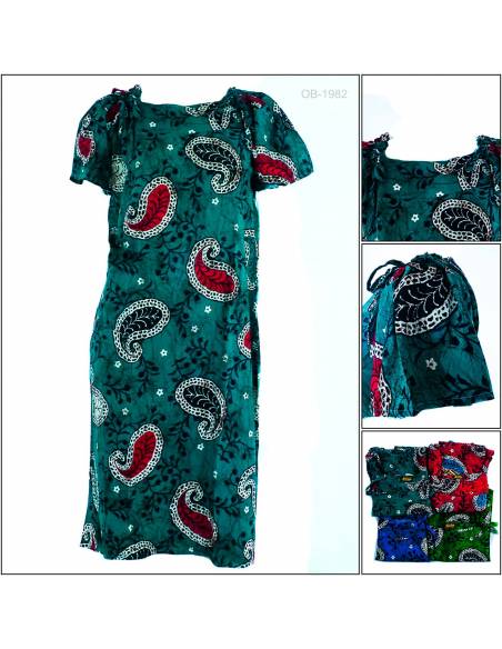 Daster Lengan Serut Pendek Marisa All Size