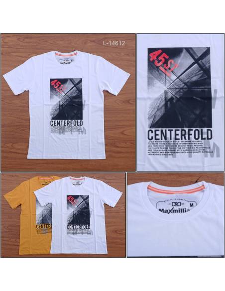 Kaos Oblong Cowok Lengan Pendek Maxmillian M-XL