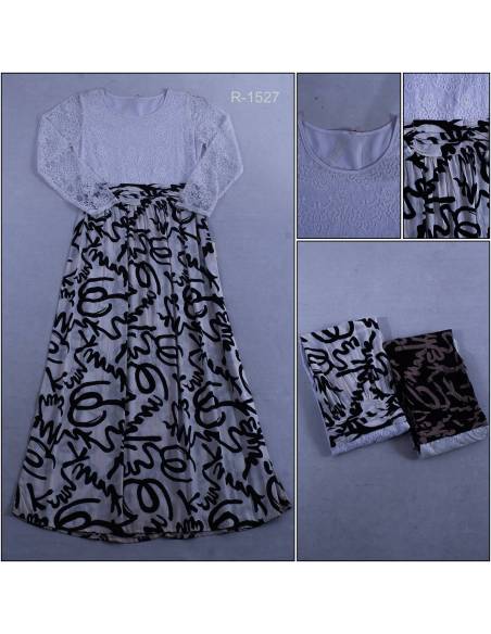 Dress Panjang Cewek Lengan Panjang MWA All Size