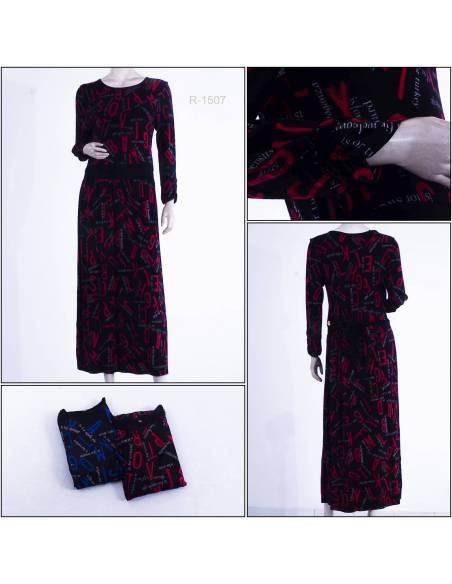 Dress Panjang Cewek Lengan Panjang Nie Nie XL