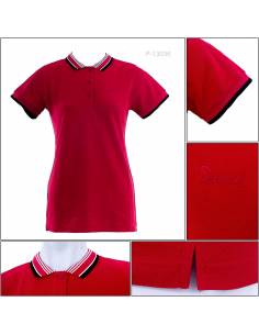 Kaos Kerah Cewek Lengan Pendek Mamm M-XL