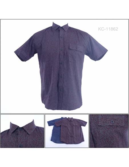 Kemeja Cowok Regular Lengan Pendek Fever M-XL