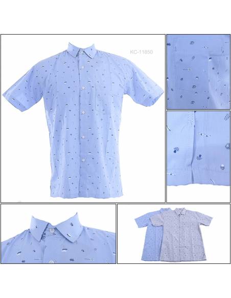 Kemeja Cowok Regular Lengan Pendek Fever M-XL