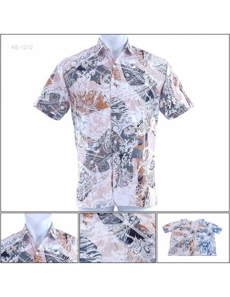 Kemeja Batik Cowok Regular Lengan Pendek Fever M-XL