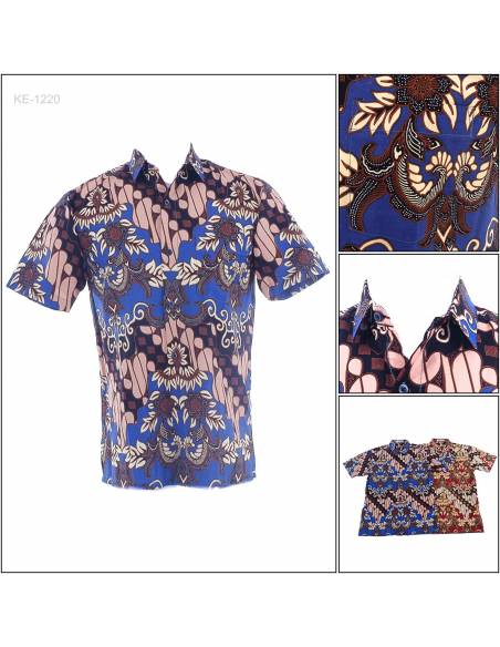 Kemeja Batik Cowok Regular Lengan Pendek Fever M-XL