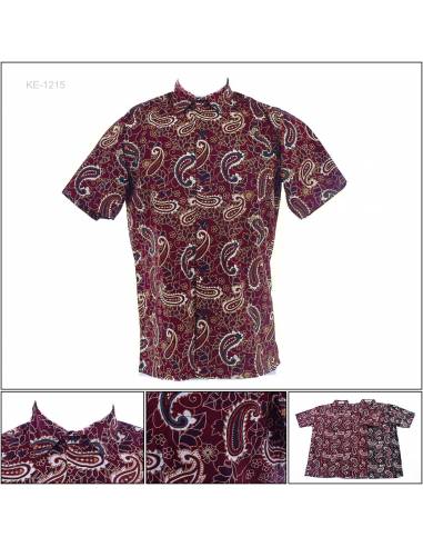 Kemeja Batik Cowok Regular Lengan Pendek Fever M-XL