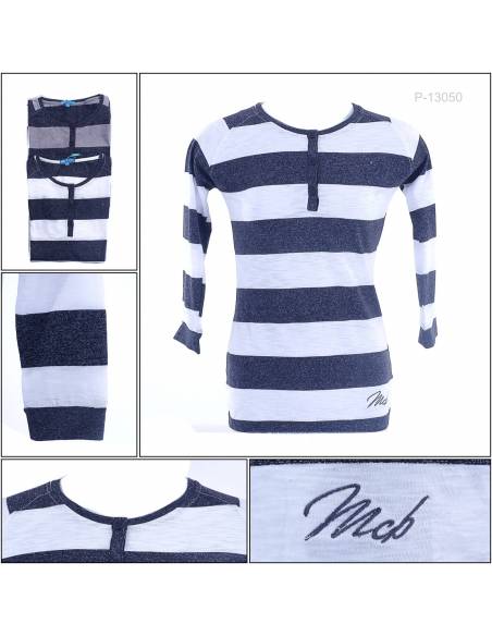 Kaos Oblong Cewek Lengan Panjang  MCB S-XL