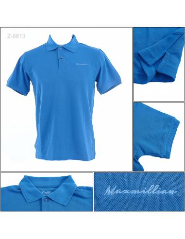 Kaos Kerah Cowok Polos Lengan Pendek Maxmillian M-XL
