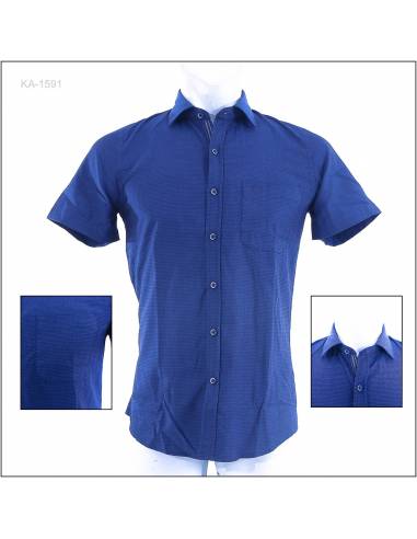 Kemeja Formal Cowok Slim Fit Lengan Pendek Cardinal S-XL