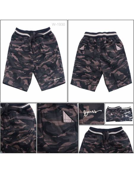 Celana Pendek Katun Anak Cowok Rib Kolor Benri 1-3