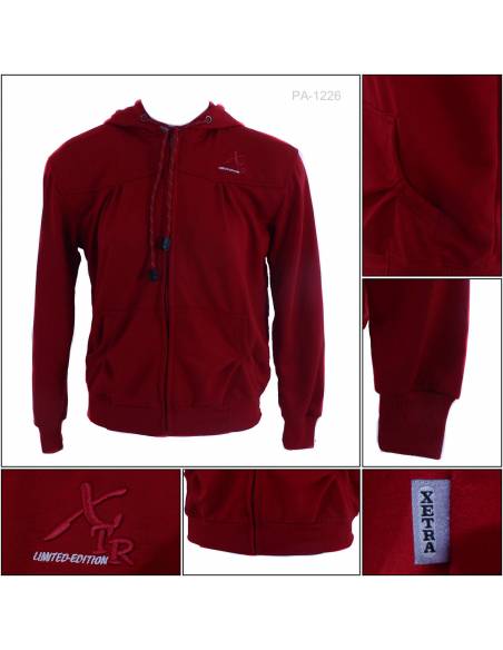 Jaket Jumper Hoodie Cewek Xetra M-XL