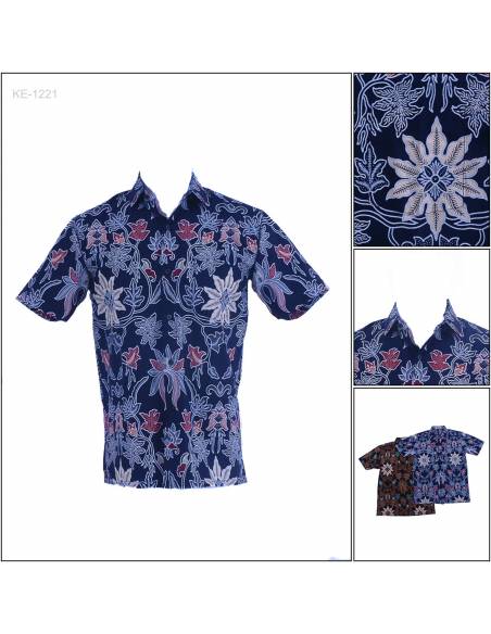 Kemeja Batik Cowok Regular Lengan Pendek Fever M-XL