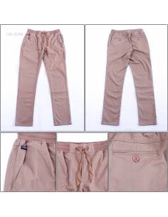 Celana Panjang Katun Slim Fit Cowok Rib Kolor Arvada 2XL-4XL