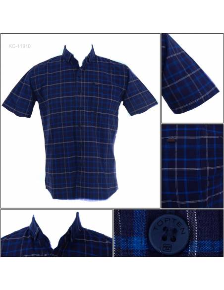 Kemeja Cowok Regular Lengan Pendek Top Ten M-XL