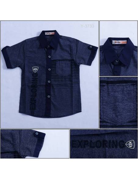 Kemeja Anak Cowok Lengan Pendek Maxmillian 7-9