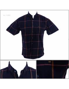 Kemeja Cowok Slim Fit Lengan Pendek Top Ten M-XL