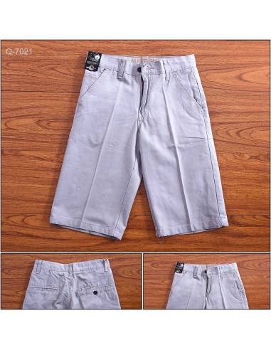 Celana Pendek Katun Cowok Slim Fit Polos Mustevan's 33-38